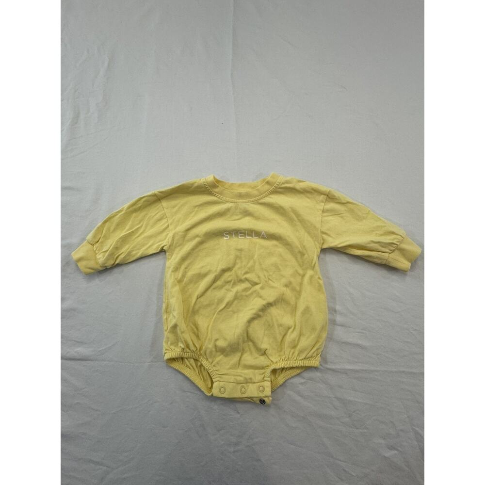 Monogrammed “Stella” Baby Long Sleeve shirt 6-12 Months